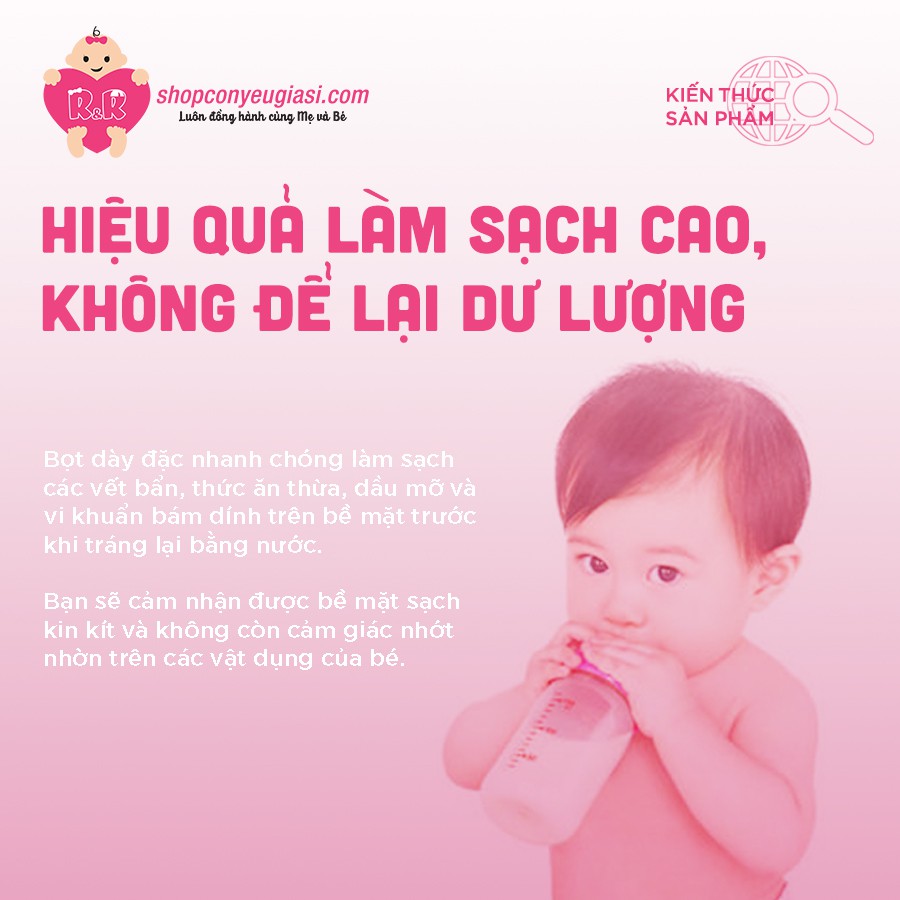 Nước Rửa Bình Sữa Arau Baby - Mua 1 Chai Tặng 1 Túi - NSX 2020