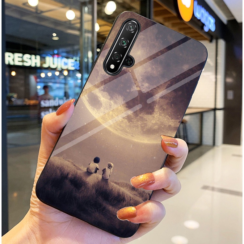 Ốp Lưng HUAWEI NOVA 5T Ốp kính bóng cao cấp Phi Hành Gia