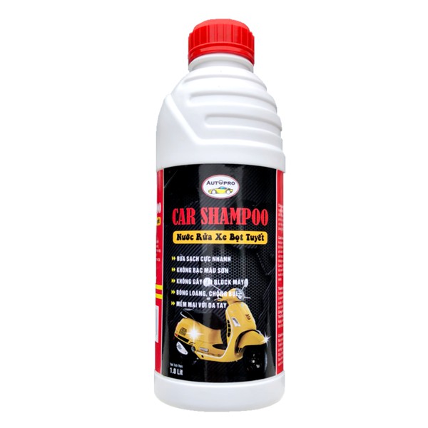 Nước rửa xe ô tô xe máy bọt tuyết chuyên dụng Car Shampoo 1L