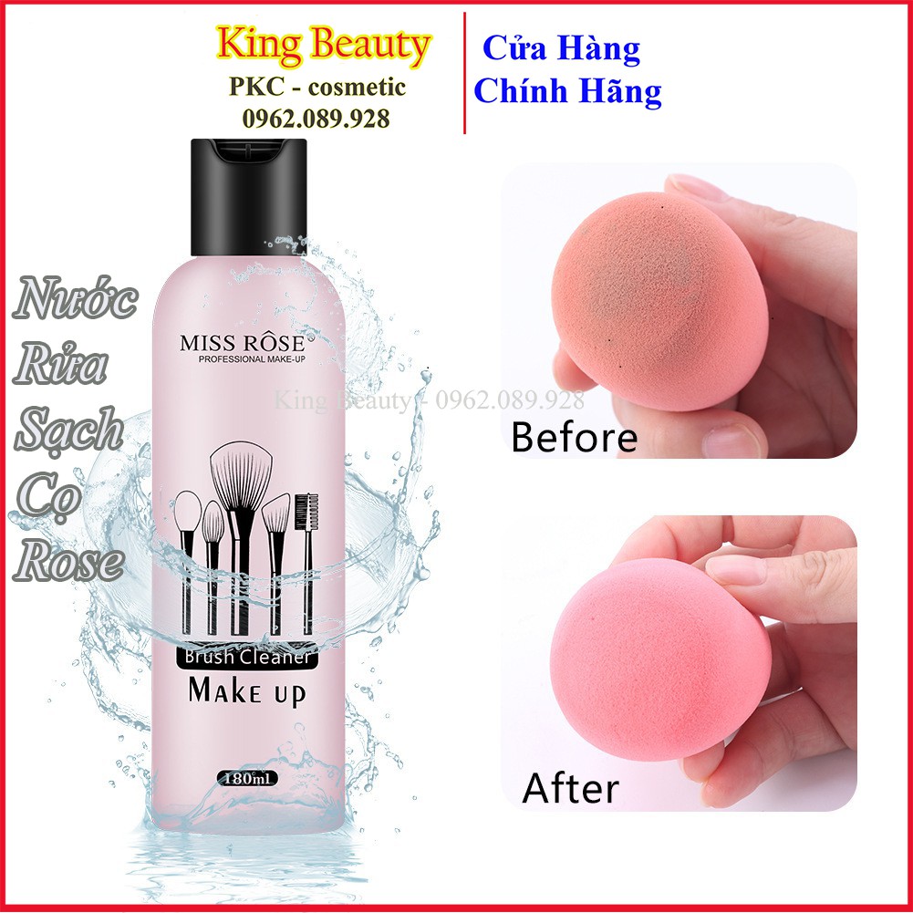 Nước rửa cọ Trang Điểm Miss Rose (180ml)