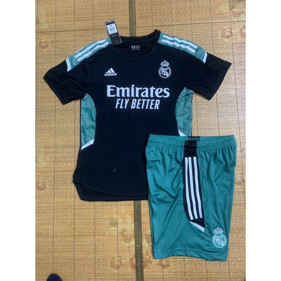 Áo Bóng Đá CLB Real Madrid - Mẫu Training 2022 - Vải Polyester Gai Thái