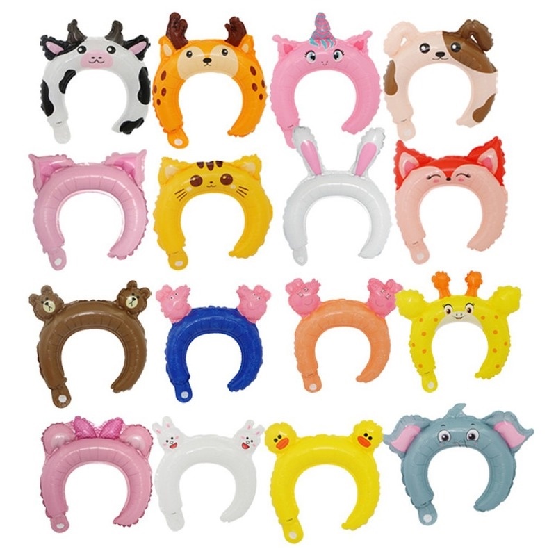 Băng Đô Cài Tóc Hình Bong Bóng Và Chuột Minnie Dễ Thương Cho Bé