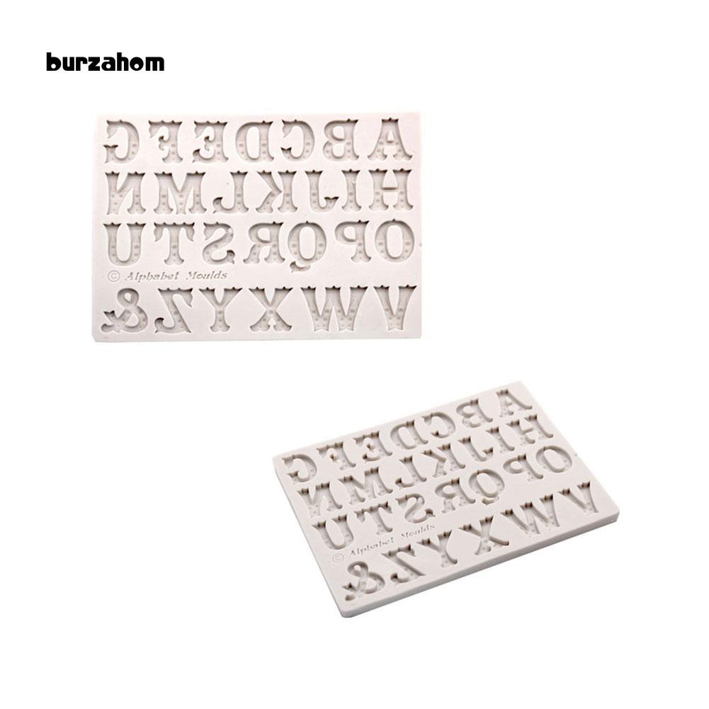 Khuôn silicon làm bánh đa năng tiện dụng với họa tiết chữ cái