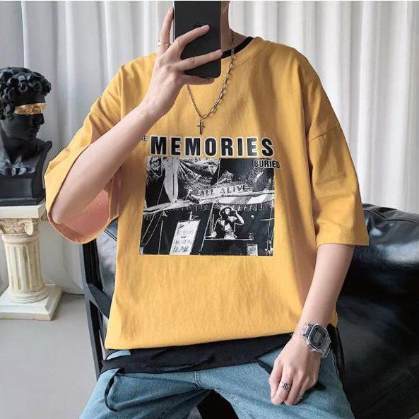 Áo thun nam nữ Unisex, áo Phông  tay lỡ form rộng 3 màu trắng đen vàng, áo phông rộng oversize cotton | BigBuy360 - bigbuy360.vn