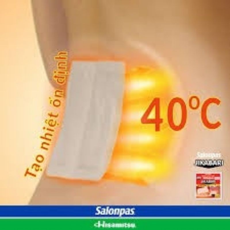 1 Miếng Dán Giữ Nhiệt Salonpas Jikabari: Giữ ấm cơ thể khi lạnh và Giảm đau bụng kinh.