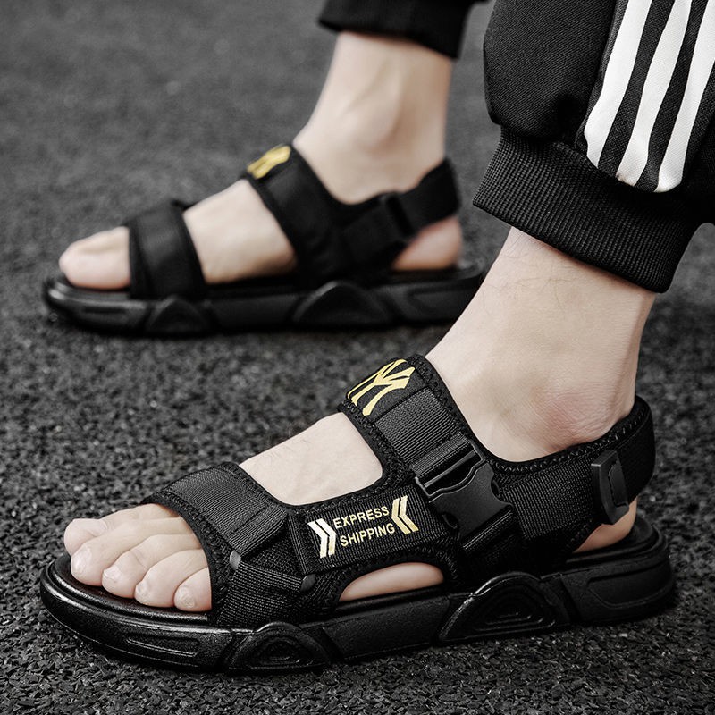Sandals men's tide 2021 new summer outer wear non-slip men's beach dual-use leisure sports Vietnam sandals and slippers