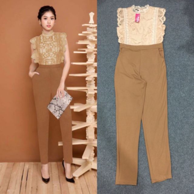 Jum dài cổ lọ phối ren xinh xắn