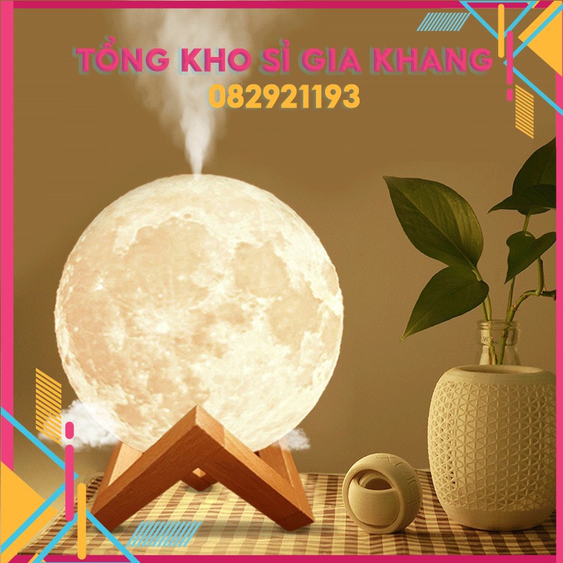 sp176 Đèn Ngủ Phun Sương Hình Mặt Trăng
