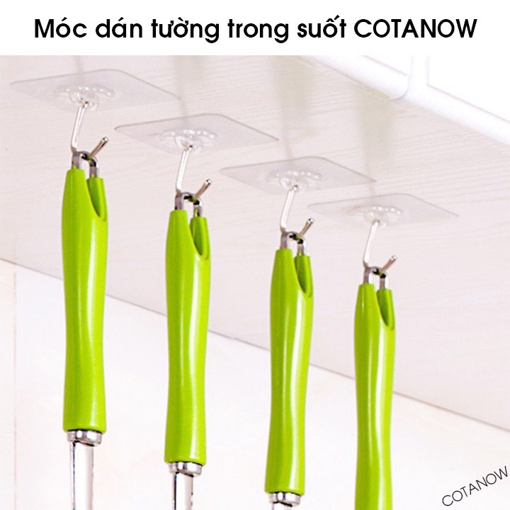 Móc Dán Tường Trong Suốt Chịu Lực 6x6cm COTANOW