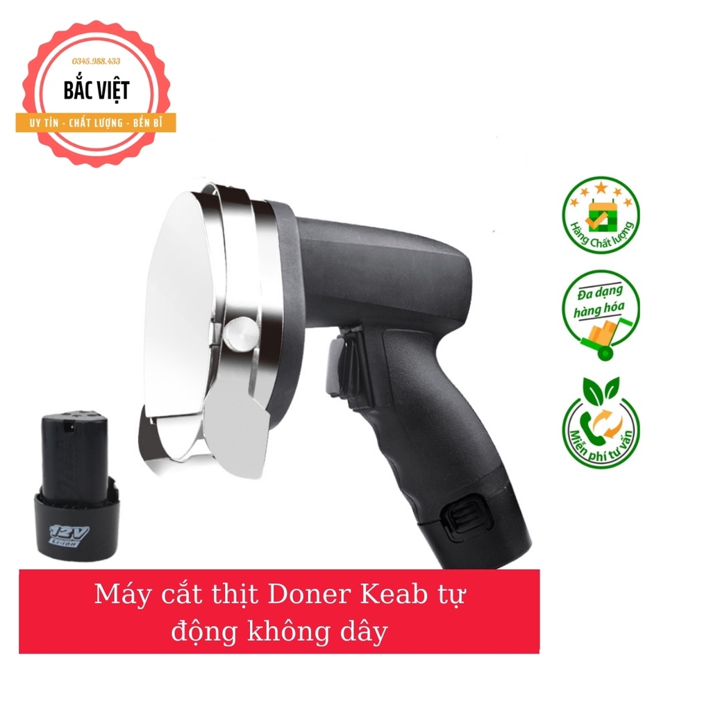 Máy cắt thịt cầm tay , nướng bánh mì Thổ Nhĩ Kỳ Doner Keab tự động không dây thế hệ mới
