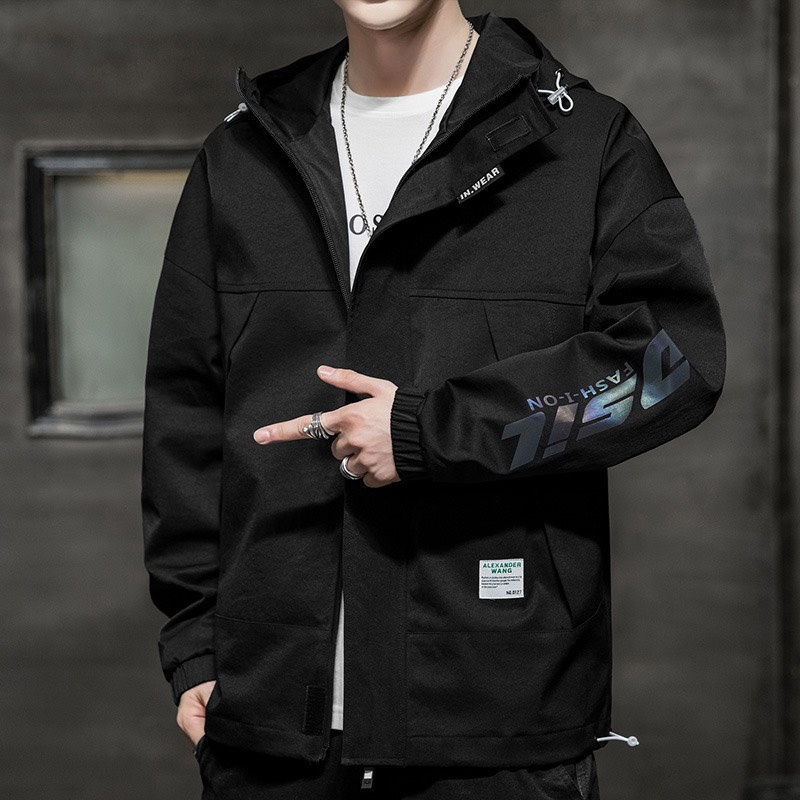 Áo Khoác Bomber Chất Dù Phản Quang Thể Thao Thời Trang Nam Nữ Unisex Phong Cách Hàn Quốc - Hazo