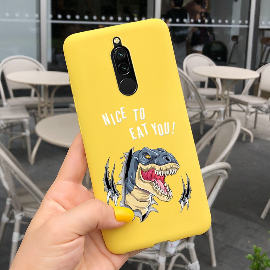 Ốp điện thoại tpu dẻo họa tiết hoạt hình dễ thương cho Xiaomi Redmi 8 8a Note 8 Pro