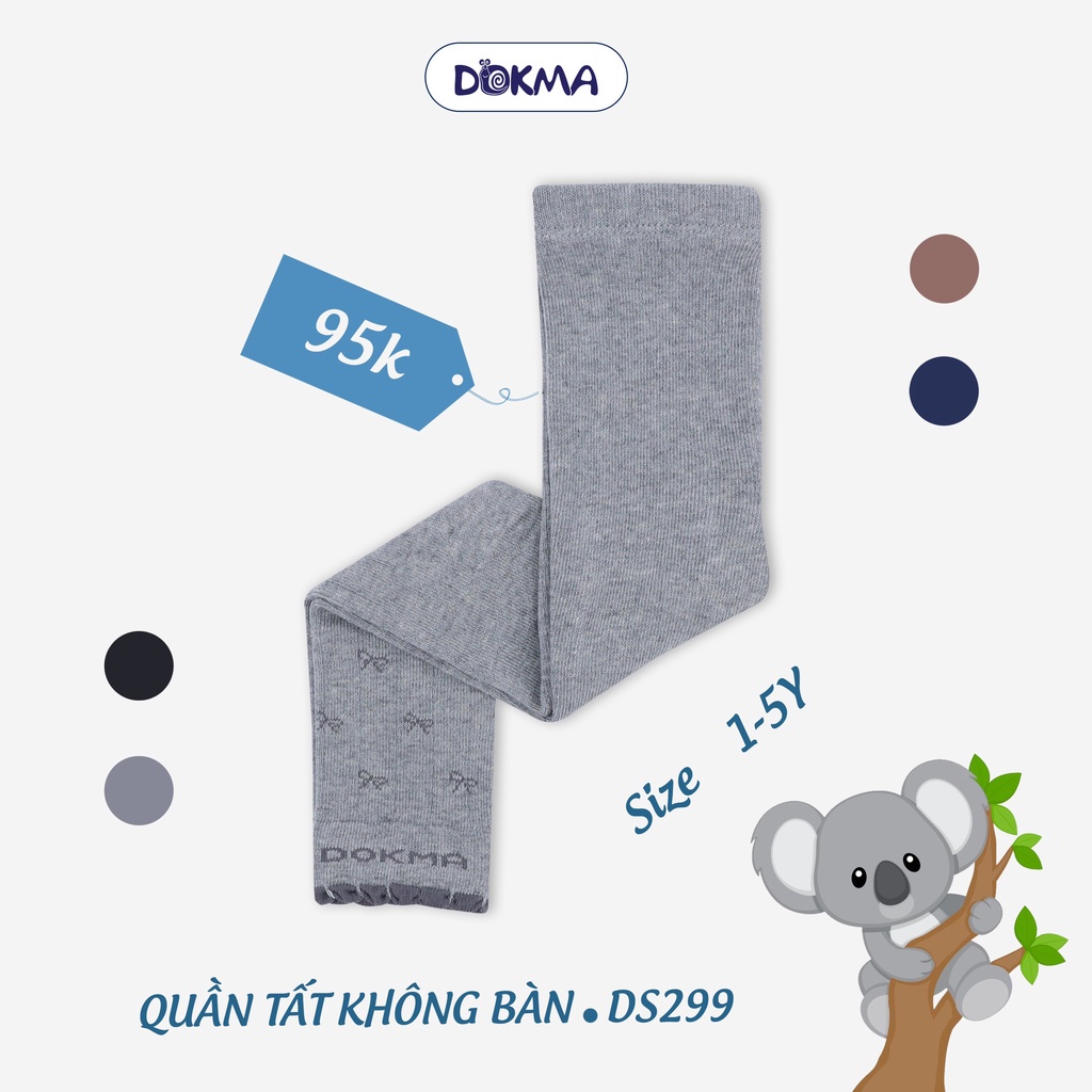 Dokma - Quần tất bé gái 1-5 tuổi Cotton, dày dặn, co giãn cực tốt  DS299
