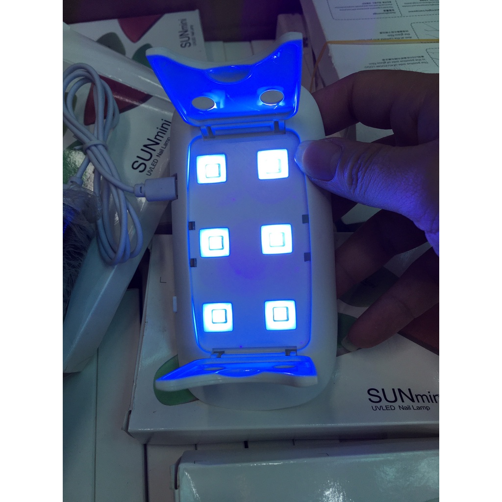 THANH LÝĐèn KUZOOM, Sun mini UV Cắm Điện Mini Máy hơ gel bỏ túi chuyên dùng cá nhân làm móng tay, hơ nail,base top gel