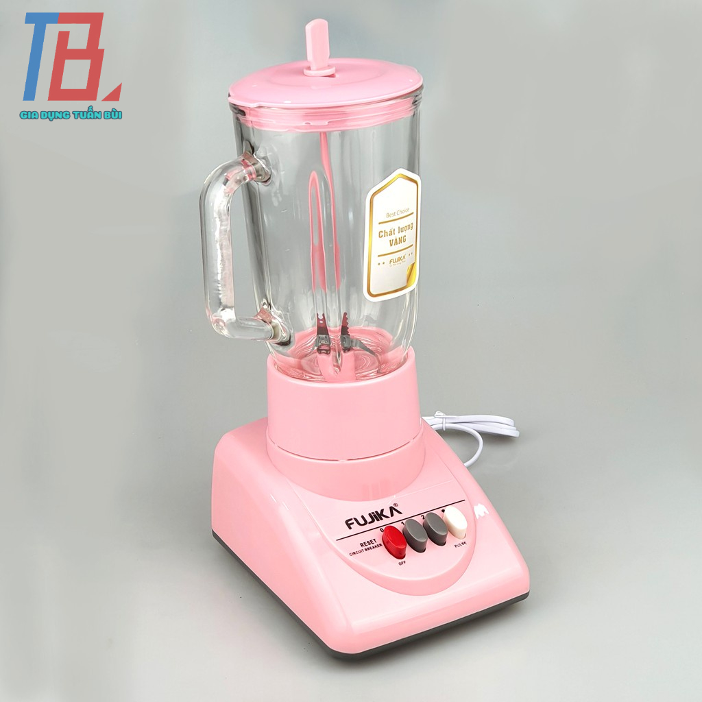 Máy xay sinh tố Fujika FJ-9 dung tích 1.2L và cối xay khô nhỏ 0.3L, công suất 300W, màu ngẫu nhiên - Hàng chính hãng