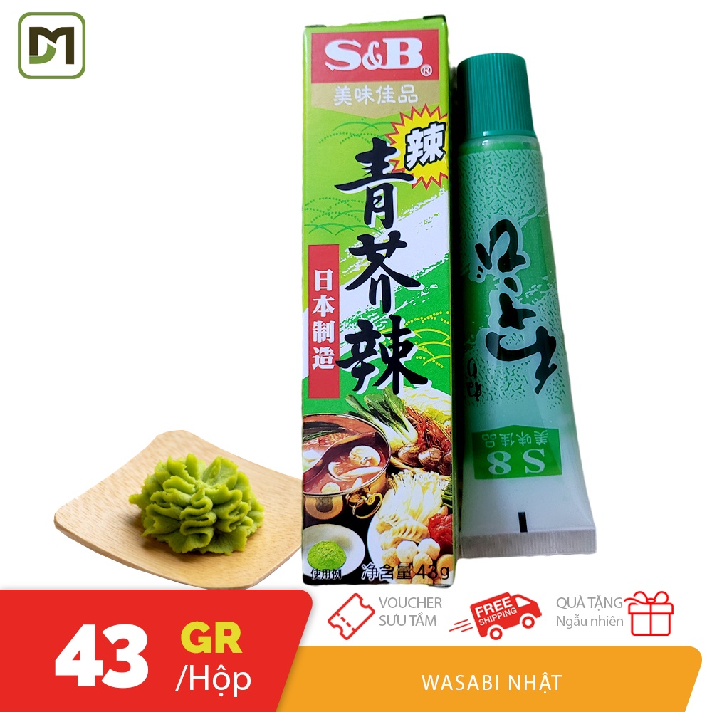 1 hộp mù tạt wasabi Hàn Quốc 43gr ăn susi, lẩu susi