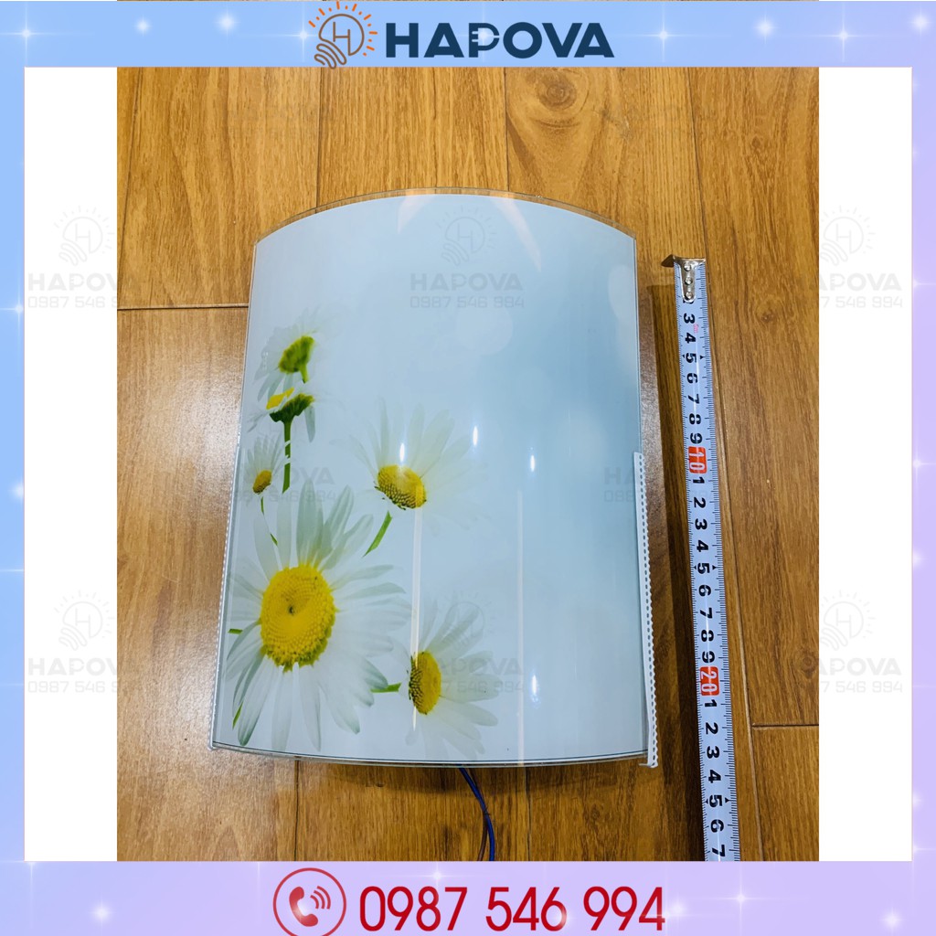 Đèn ốp tường, đèn ngủ treo tường hắt kính hoa cúc HAPOVA IRELIA 20188