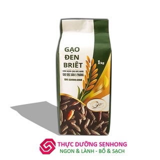 Gạo lứt đen Briet (1kg) Gạo sạch hữu cơ của Hợp tác xã giảm nghèo Ea Súp Đăk lăk