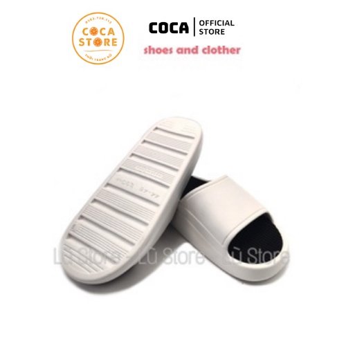 Dép nữ, nam đế cao 5cm, dép quai ngang chất liệu Cao su cao cấp không thấm nước, size từ 36-44, hottrend 2021, CocaStore