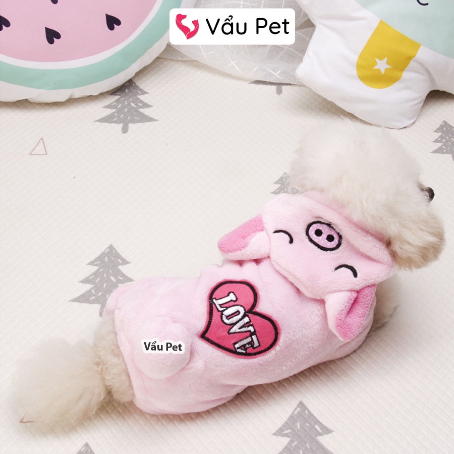 Áo Cho Chó Mèo Bộ Lông Mềm Ấm Áp - Quần Áo Cho Chó Mèo Thú Cưng Vẩu Pet Shop