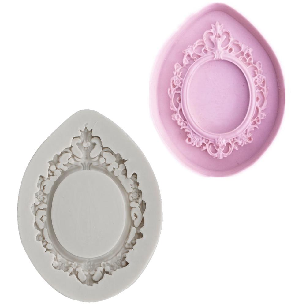 Khuôn Silicone Tạo Hình Khung Ảnh Trang Trí Bánh DIY