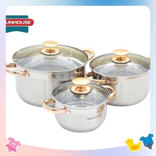 Bộ nồi 5 đáy cao cấp bếp từ sunhouse sh781 chính hãng