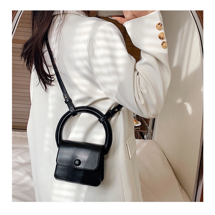 Túi Xách JASMIN NOIR Da PU Dáng Vuông Nhỏ Thiết Kế Đơn Giản Sang Trọng Cho Nữ