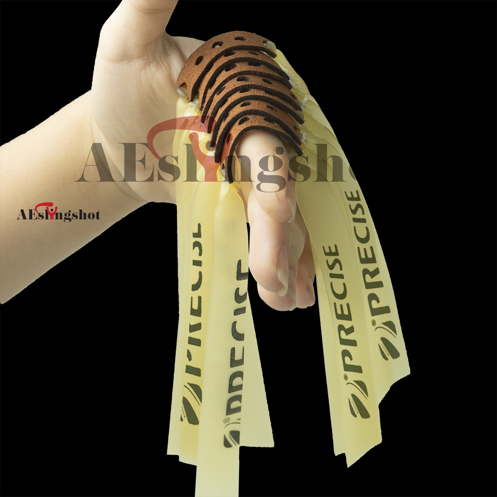 5 Dây ná cao su màu trắng, dây ná precise chính hãng dày 0.65mm khổ 13 19 150mm siêu bền [V3R]