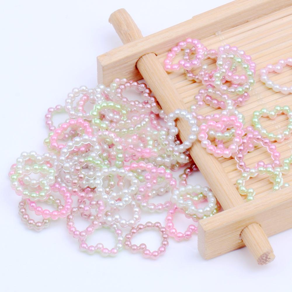 Ốp Lưng Phẳng In Hình Trái Tim Cho Điện Thoại|Set 120 Phụ Kiện Trang Trí Móng Tay / Điện Thoại / Thẻ / Đồ Trang Sức Tiện Dụng