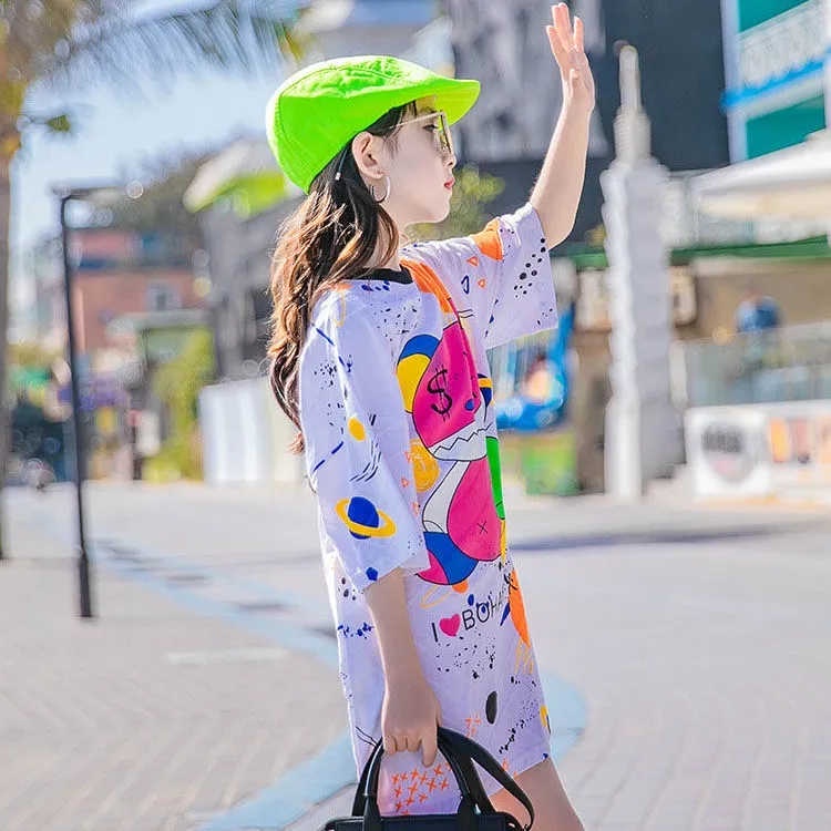 Áo Thun Thời Trang Hàn Quốc Chất Lượng Cao Cho Bé Gái Từ 3 Đến 4-5 Đến 6 Đến 7 Đến 8 Đến 9 Đến 10 Đến 11 Đến 12 Tuổi