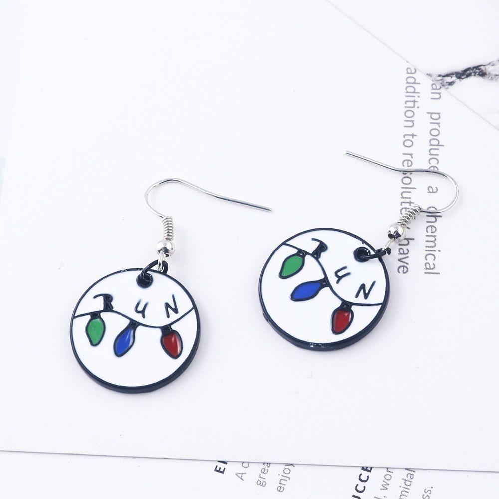 Khuyên Tai Hợp Kim Kẹp Bảng Chữ Cái Stranger Things Độc Đáo Cho Nam