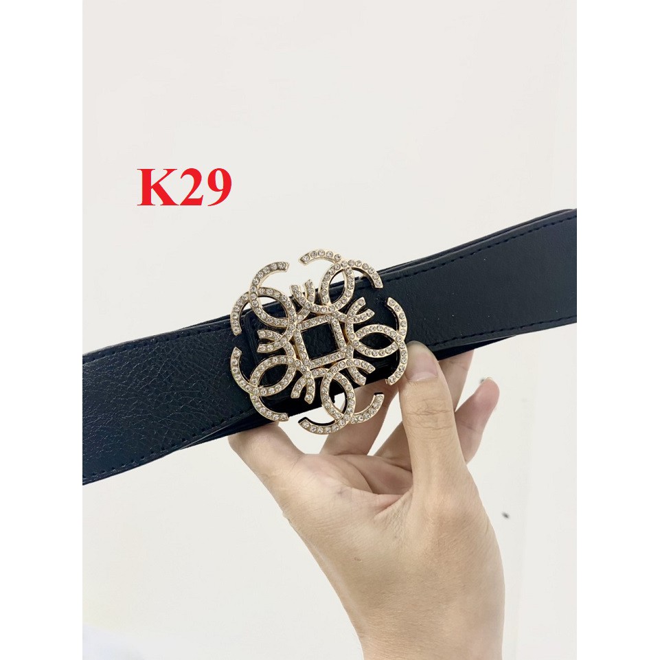 Đai váy bản 4cm Họa tiết X hoa K29