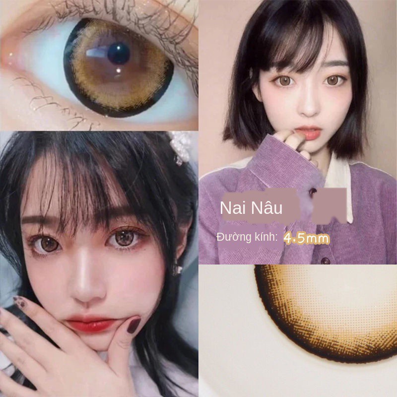 ♈┋Gửi dung dịch chăm sóc + hộp đựng kính áp tròng mỹ phẩm net nổi tiếng cùng phiên bản hàn quốc dễ thương năm n