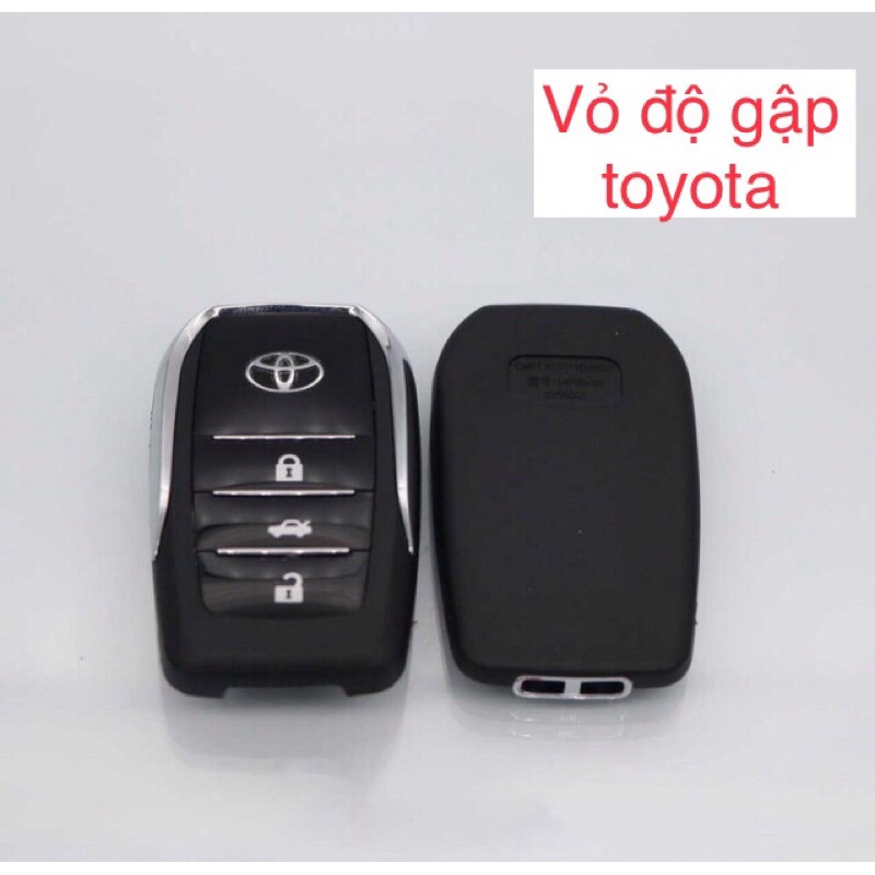 Vỏ chìa khoá độ gập TOYOTA ( 3 nút ) 2015 -2020 Camry , vios , Innova , Yaris , Corolla , Altis
