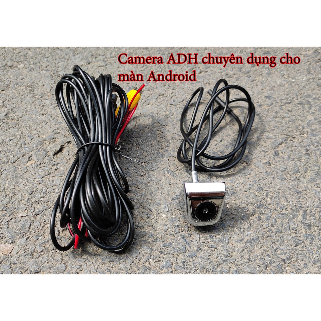 Camera lùi AHD (Camera de) xi mạ crom sử dụng cho màn andorid thấu kính lồi góc quét rộng 170 độ siêu nét có video test