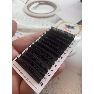 Mi khay 12 line cong c độ dày 0.07 và 0.10 dài 8-14mm, chất silk hàn, mềm