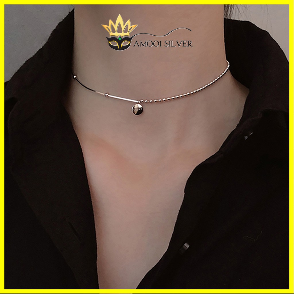 Dây chuyền choker bạc S925 lucky - Amooi Silver AD65