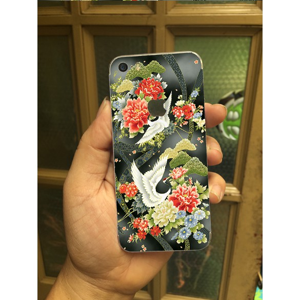 Skin dán iphone hình Hạc 5/5s/6/6plus/7/7plus/8plus