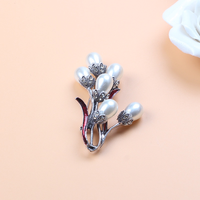 Mới Ghim Cài Áo Hình Hoa Đính Ngọc Trai Nhân Tạo Thời Trang Cho Nữ