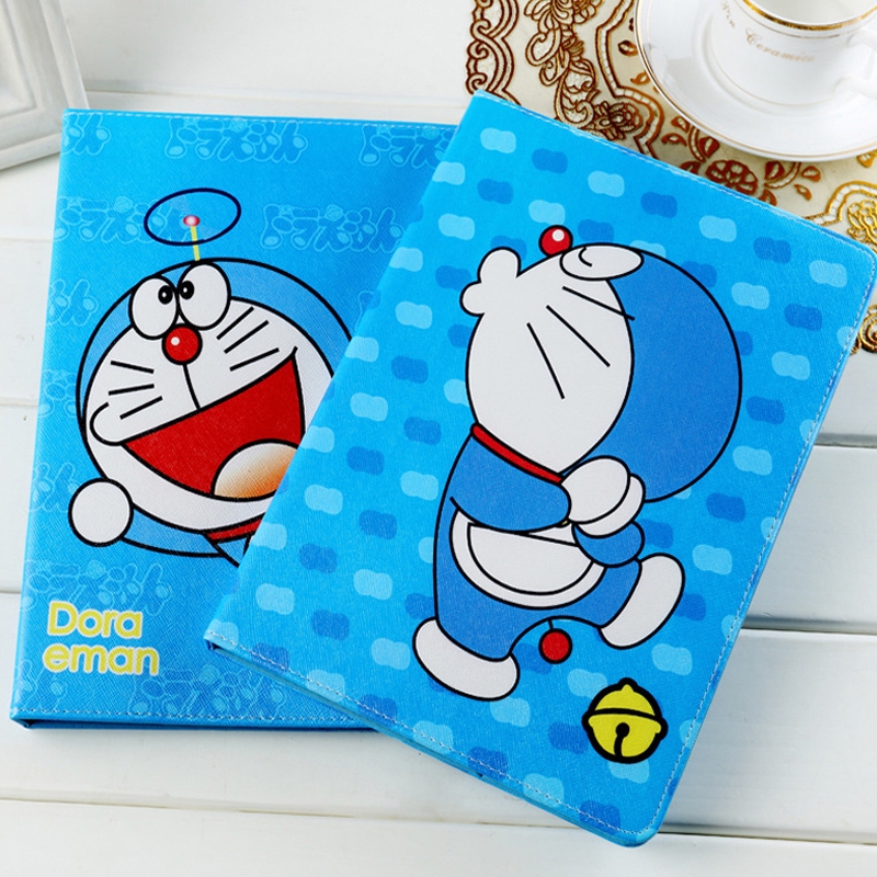 Bao da máy tính bảng PU in hình Doraemon cho iPad 9.7 2017 2018 mini 1 2 3 4 Air 1 Air2 | BigBuy360 - bigbuy360.vn