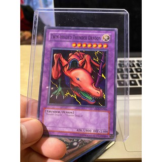Lá bài thẻ bài Yugioh Twin Headed Thunder Dragon - Tặng bọc bài nhựa bảo quản