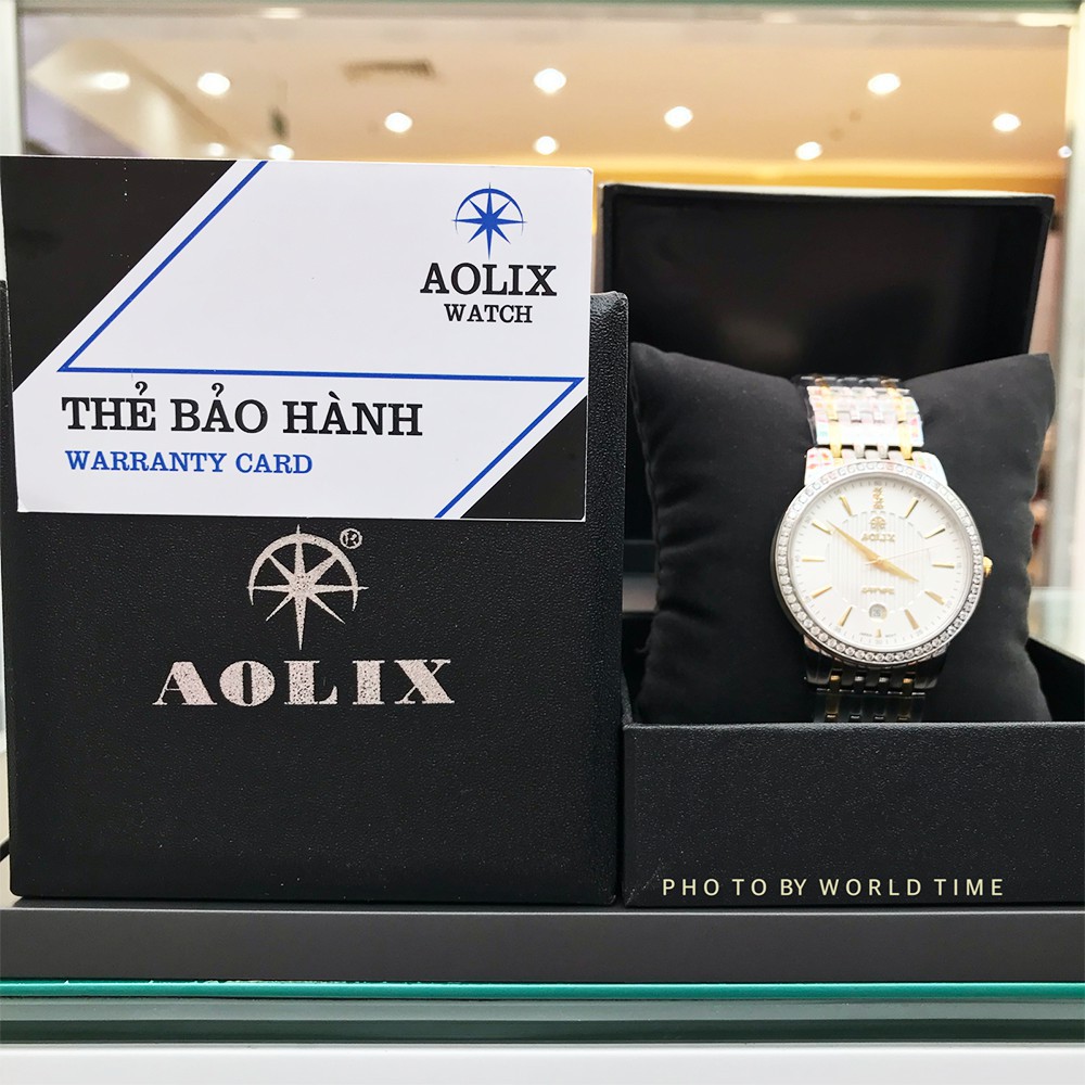 Đồng hồ Nam Aolix AL 9093G [Full hộp + thẻ bảo hành] Kính Sapphire chống xước- chống nước