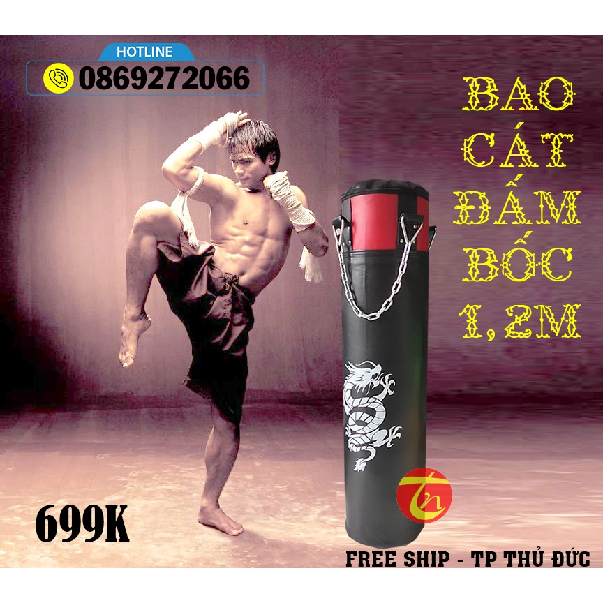 bao đấm bốc 1m đai xích đã nhồi sẵn