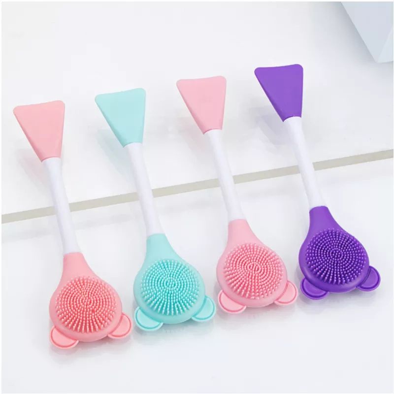 Cọ Rửa Mặt 2 Đầu Silicon Mềm Mịn