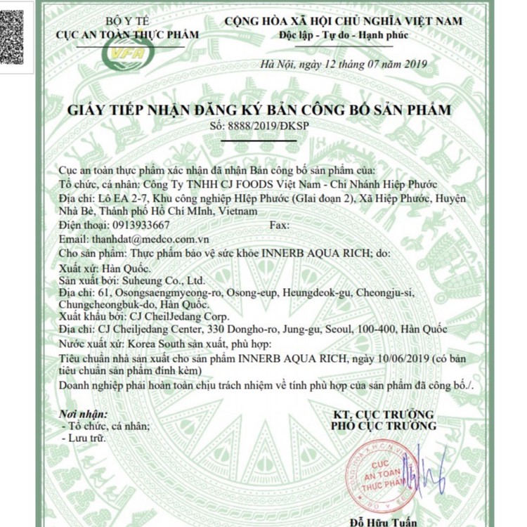 Viên Uống Cấp Nước InnerB Aqua Rich | BigBuy360 - bigbuy360.vn