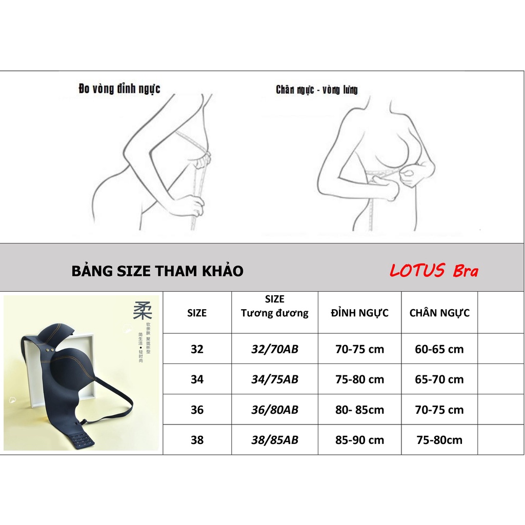 Áo nâng ngực không gọng đệm dày AL66 tạo khe đẹp, phom chắc chắn ngăn chảy xệ NuciFera