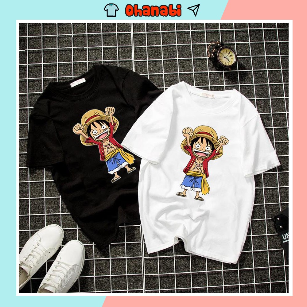 Áo thun nam đẹp form rộng tay lỡ cổ tròn cao cấp in hình Luffy AT133A | BigBuy360 - bigbuy360.vn