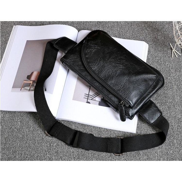 Túi Đeo Chéo 💖 HÀNG MỚI- FREESHIP 💖 Túi Đeo Chéo Nam Trước Ngực Da Pu Cao Cấp. | BigBuy360 - bigbuy360.vn