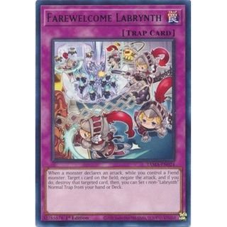 Thẻ bài yugioh farewelcome labrynth - tama-en024 - rare 1st edition