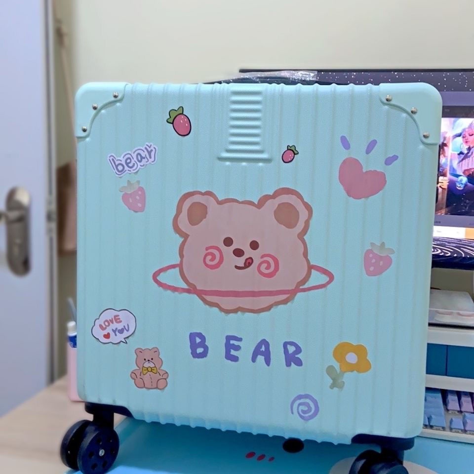 Miếng Dán Trang Trí Hành Lý/Xe Hơi Điện Chống Thấm Nước Họa Tiết Hoạt Hình Dễ Thương m6q6